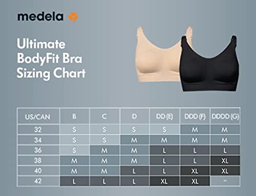 Medela Ultimate Bodyfit - Sujetador de Maternidad sin Costuras para un Ajuste y una sujeción optimas Durante el Embarazo y la Lactancia, Blanco, L