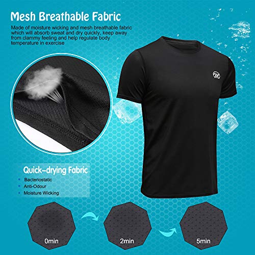 MEETWEE Deportes Camisetas Hombre, Camiseta de Manga Corta Ropa para Hombre para Running Atletismo