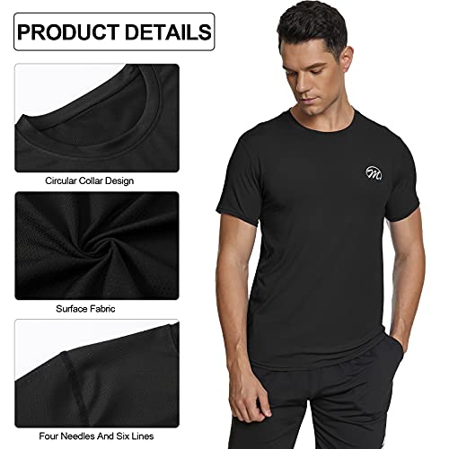 MEETWEE Deportes Camisetas Hombre, Camiseta de Manga Corta Ropa para Hombre para Running Atletismo