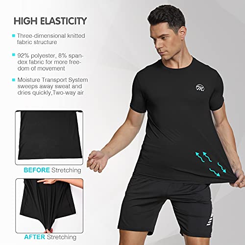 MEETWEE Deportes Camisetas Hombre, Camiseta de Manga Corta Ropa para Hombre para Running Atletismo