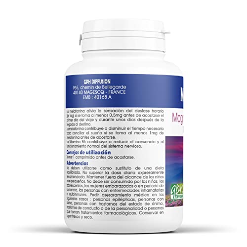 Melatonina Forte 1.8mg - Magnesio y Vitamina B6-180 comprimidos