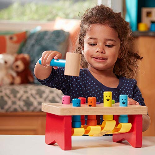 Melissa & Doug- Deluxe Pounding Bench Banco Trabajo martillear Madera, (14490)