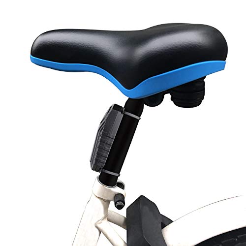 Mengshen Alarma De Bicicleta Mejorada con Control Remoto, Alarma Antirrobo Impermeable 113db con Ajuste De Volumen Y Sensibilidad para Bicicleta, Motocicleta, Scooter, Coche, Remolque