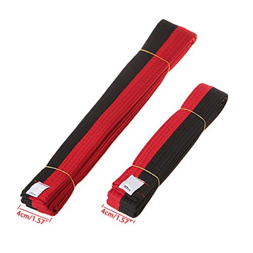 Mentin Cinturón profesional de Taekwondo Judo de Doble Wrap Artes Martiaux 1,8 m 2,8 m (A, 1,8)