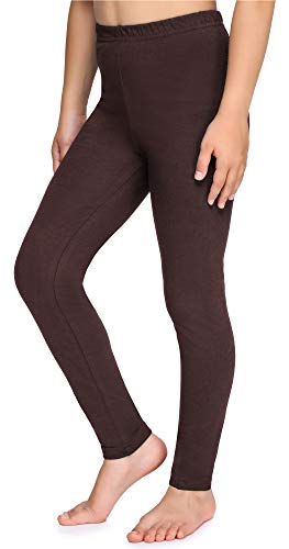 Merry Style Leggins Mallas Pantalones Largos Ropa Deportiva Niña MS10-225 (Marrón,140)