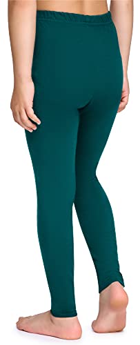 Merry Style Leggins Mallas Pantalones Largos Ropa Deportiva Niña MS10-225 (Verde Esmeralda,140)