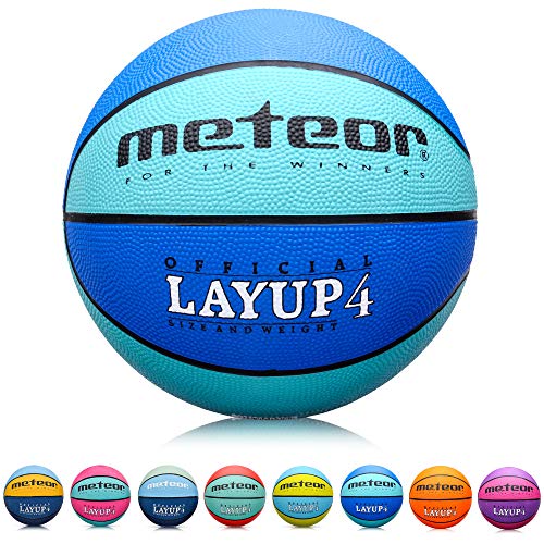 meteor Balón Baloncesto Talla 4 Pelota Basketball Bebe Ball - para niños y jouvenes para Entrenar y Jugar - Talla 4 Layup