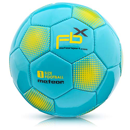 meteor Balón de Fútbol para Niños y Juventud y Adultos Tamaño 5 4 3 1 para Ejercicio Al Aire Libre Juego Entrenamiento de Football (#4, Azul)