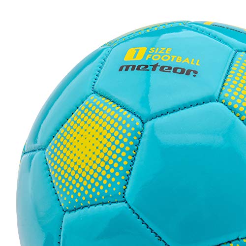 meteor Balón de Fútbol para Niños y Juventud y Adultos Tamaño 5 4 3 1 para Ejercicio Al Aire Libre Juego Entrenamiento de Football (#4, Azul)