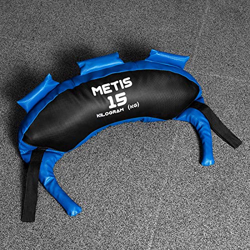 METIS Saco Búlgaro Lastrado – Variedad de Pesos 5kg-30kg o Conjunto Completo | Material Fitness Musculación para Entrenar en Casa o en el Gimnasio (Set Completo)