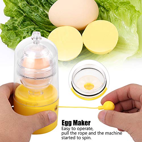 Mezclador Huevos Batidora Silicona Batidor Huevo Oro Alimentado Mano Con Cuerda Tirante Huevos Herramienta Cocina Mezclador Gadgets Cocina