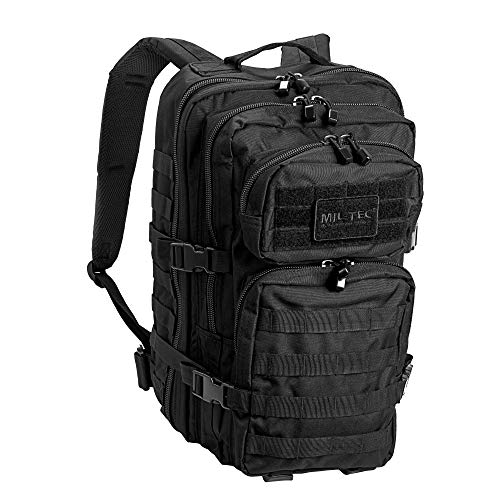 Mil-Tec - Mochila tipo militar (20 L), color negro