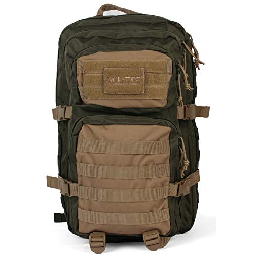 Mil-Tec US Assault Mochila Grande Ranger Green/Coyote