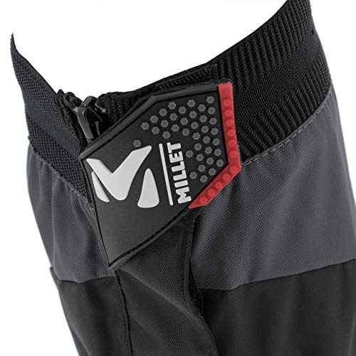 Millet High Route Gaiters Polainas, Unisex-Adult, Black/Red, S