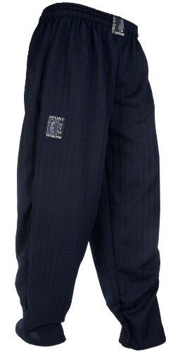 millionen-olly - Pantalón deportivo - Rayas - para hombre azul dunkelblau-schwarz, gestreift