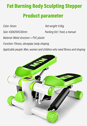 Mini Stepper,Step Cardio Fitness Maquina de Subir Escaleras Casa,Stepper Up-Down Ideal para Principiantes, Equipos Fortalecimiento Brazo Y Pierna,con LCD Pantalla Multifuncional