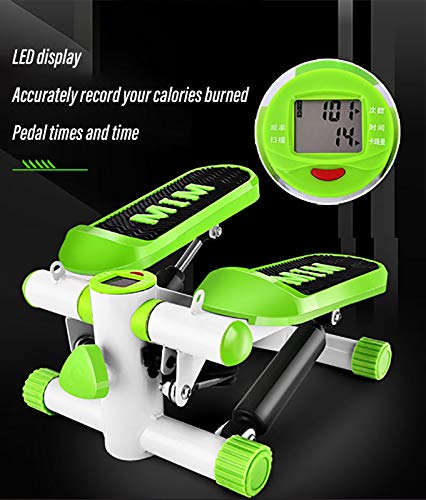 Mini Stepper,Step Cardio Fitness Maquina de Subir Escaleras Casa,Stepper Up-Down Ideal para Principiantes, Equipos Fortalecimiento Brazo Y Pierna,con LCD Pantalla Multifuncional