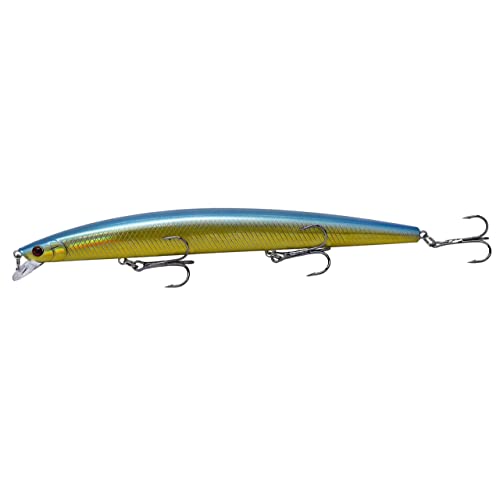 Minnow Señuelos de Pesca Spinning Spinning Lubina – Señuelos Spinning mar – Señuelos Artificiales de Pesca – Cebos Lucio/Black Bass/lubina – Pesca pantano y mar – 18 cm y 24 Gramos