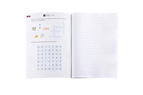 Miquelrius - Cuaderno con Grapa By Rubio A4, Pauta Doble 4 mm, 50 Hojas