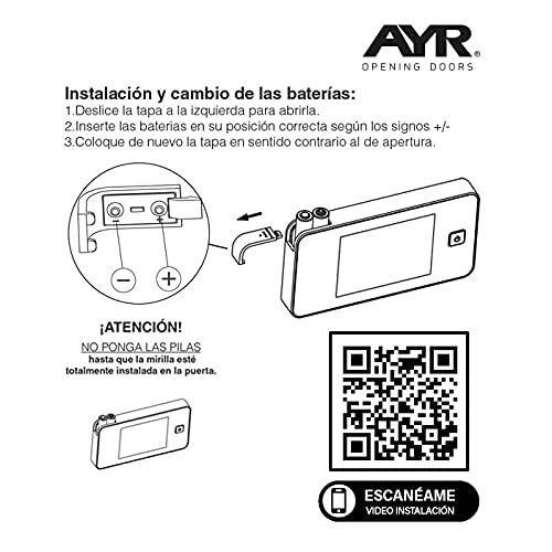 Mirilla Digital 752. Diferentes Acabados Que se adaptan a la estética de tu Puerta.