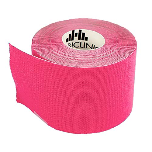 Mobiclinic, Pack de 2 Kinesiotape, Mobitape, Venda Neuromuscular Adhesiva, Alivio dolor muscular, Elásticas, Impermeable, Vendaje kinesiológico, Apto para múltiples zonas, Rollo, 5x5cm, Rosa y Azul