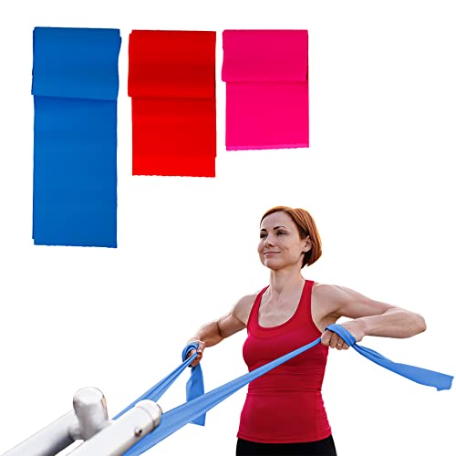 Mobiclinic, Pack de 3 Bandas elásticas para Fitness, Banda elástica de Resistencia, Gomas elásticas para musculación, Bandas de Resistencia para Yoga Pilates, Crossfit, Estiramientos