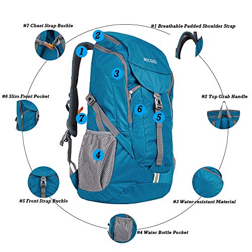 Mochila de senderismo ligera 50L plegable multifuncional bolsa de viaje resistente al agua casual camping mochila para hombres mujeres deporte al aire libre montaña