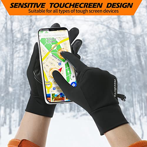 MOCOCITO Guantes Invierno Hombre Guantes Running Mujer Guantes Deportivos Guantes Ciclismo Senderismo Viajes Carrera Ciclismo Forro de Guantes Esquí Guantes de la Pantalla táctil para Smartphone