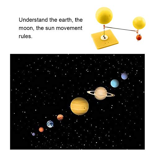 Modelo de Ciencia, System Solar DIY Tierra del Sol Modelo Planetario Orbital Planetario Educativo Proyecto para la Educación del Estudiante