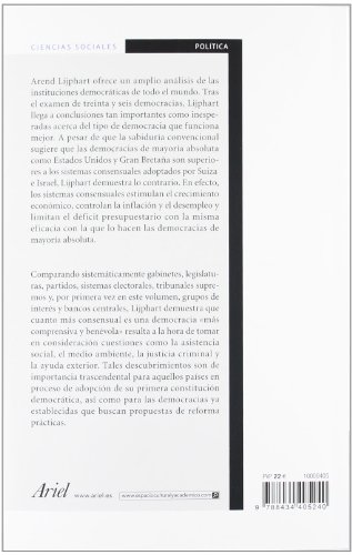 Modelos de democracia: Formas de gobierno y resultados en 36 países (Ariel Ciencias Sociales)