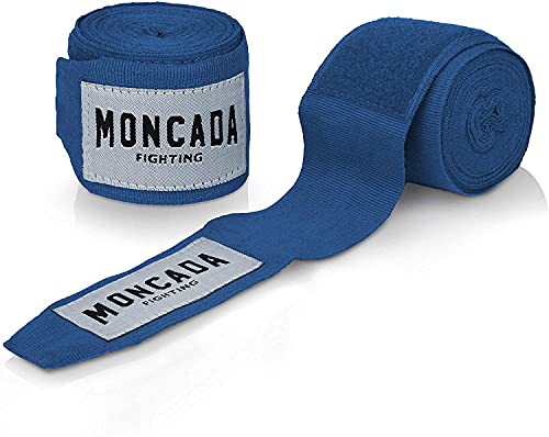 Moncada Fighting 4 Metros Vendas de Boxeo Mujer y Hombre - Cinta de Boxeo elasticas para MMA, Muay Thai, Kick Boxing - Bendas de Boxeo, Boxing Wraps