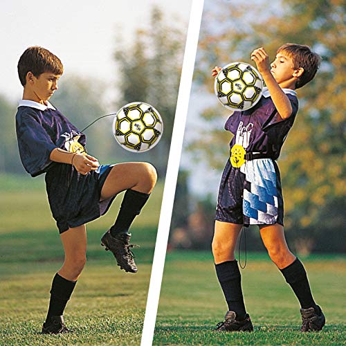 Mondo - Kick Off Trainer, Pelota con Cuerda elástica y cinturón Ajustable (18007)