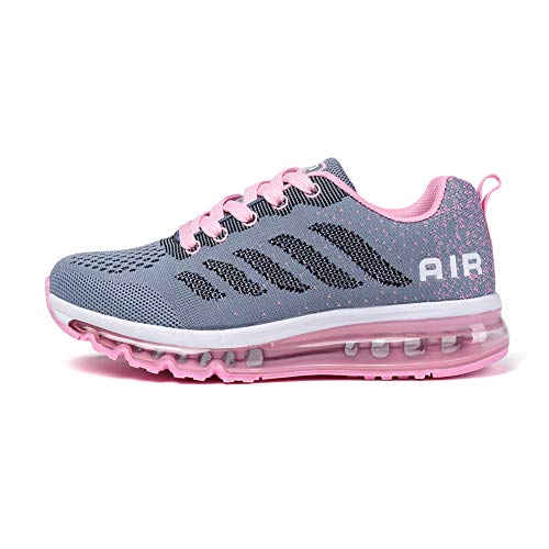 Monrinda Unisex Zapatillas de Deporte Mujer Deportivo Zapatos para Correr Hombre Runing Sports Trainers Gimnasio Air Cushion…