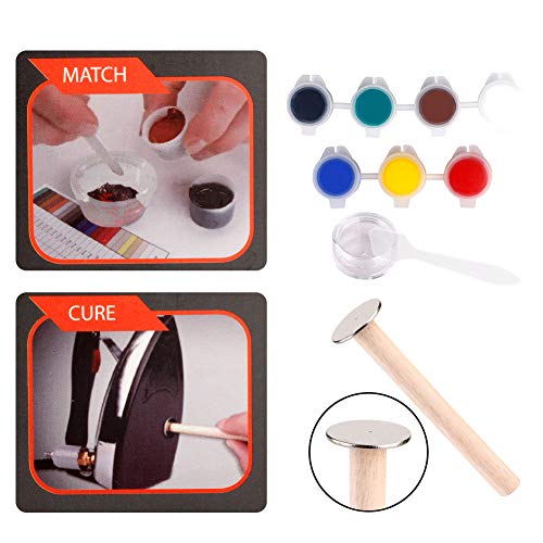 Moonvvin Kit de reparación de Vinilo de Piel líquida para retoques de Coches y sofás con Kit de restauración, para Restaurar el sofá, el Asiento del Coche, tu Chaqueta, cinturón, Zapatos