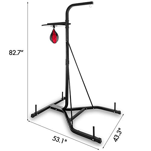 Moracle Soporte de Saco de Boxeo de Altura Ajustable Soporte Saco Boxeo Plegable Soporte para Home Fitness