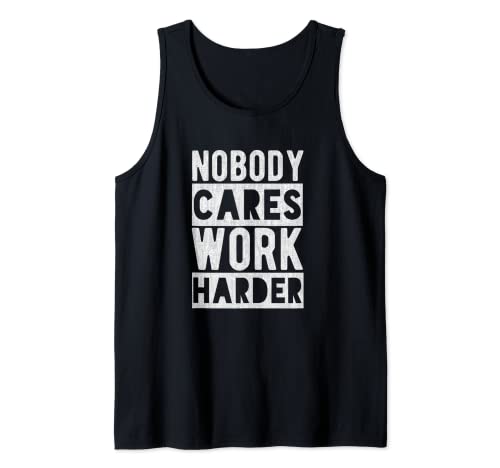 Motivacional y divertido Harder Entrenamiento Fitness Gym Camiseta sin Mangas