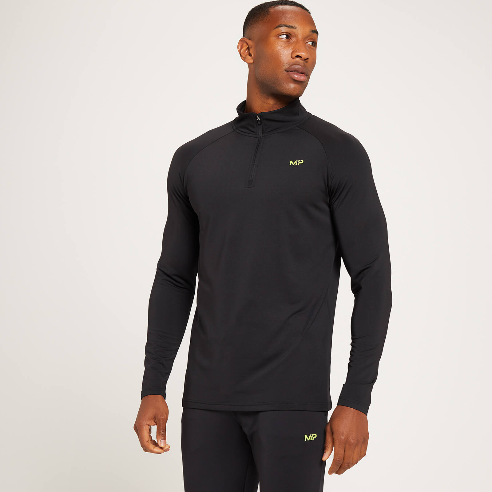 MP Men's Linear Mark Graphic Training 1/4 Zip - Black - XXL