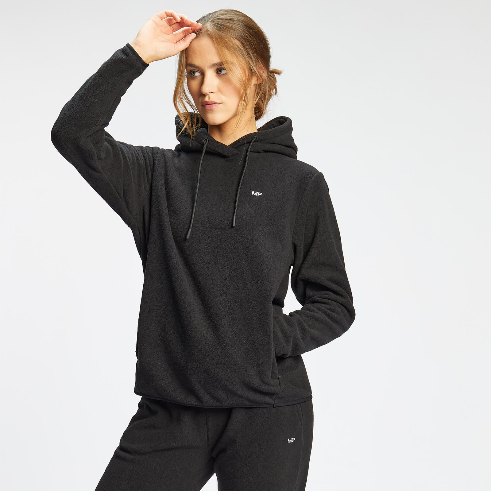 MP Women's Essential Fleece Overhead Hoodie - Black - M