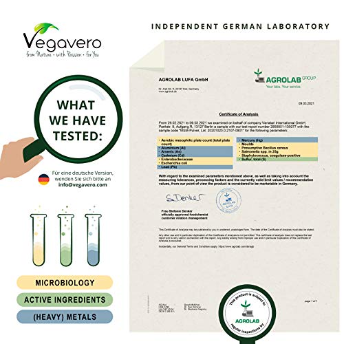 MSM en Polvo Vegavero® | EL ÚNICO 99% PURO | 1 kg | Sin Aditivos | Producto Premiado | Testado en Laboratorio | Antiinflamatorio Natural + Dolor Espalda + Articulaciones