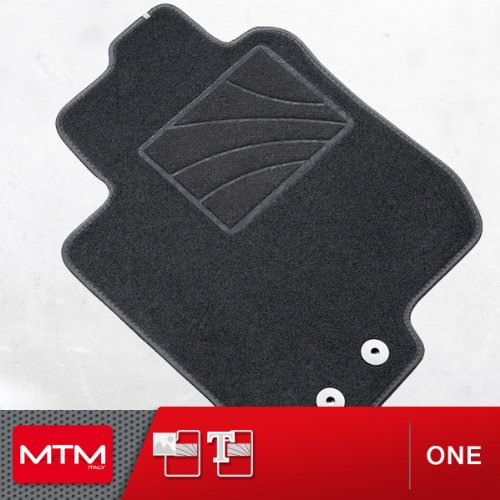 MTM Alfombrillas para Terrano II (R20) 2 Puertas Desde 1993-2006, a Medida en Velour Antideslizante One cod. 2430