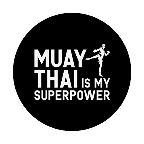 Muay Thai Divertidos artes marciales tailandesas Boxeo Coach Lover Regalos PopSockets PopGrip Intercambiable