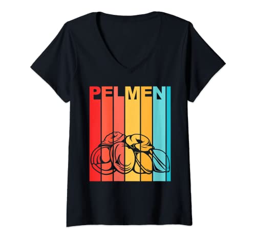 Mujer Pelmeni Rusia Rusia Rusia Rusia Regalo URSS Camiseta Cuello V