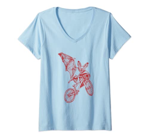 Mujer SEEMBO Bat Ciclista Bicicleta Ciclista Bicicleta Bicicleta Bicicleta Camiseta Cuello V