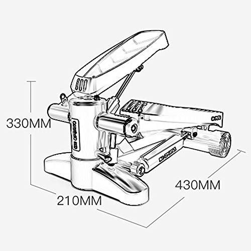 MultifuncióN Ffitness Stepper Silenciosa Mini HidráUlica Stepper Carga MáXima 150Kg con DiseñO Monitor Stepper Ejercicios Paso A Paso Aparato De Entrenamiento Tabla Plataforma Black