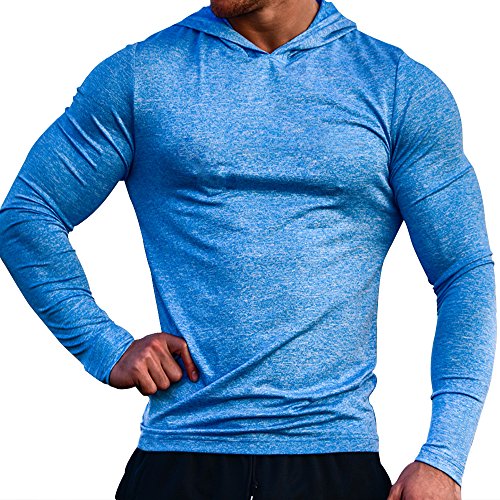 Muscle Alive Deportes Hombres Gimnasio Culturismo Sudaderas de con Capucha Fitness Chándales