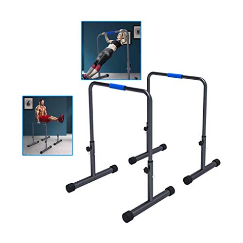 Musculación Pull-ups Split Interior del hogar Sola Barras paralelas flexión y extensión del Brazo paralelas Barras de Soporte Pull-ups aparatos de Gimnasia (Color : Black, Size : 51 * 66 * 100cm)