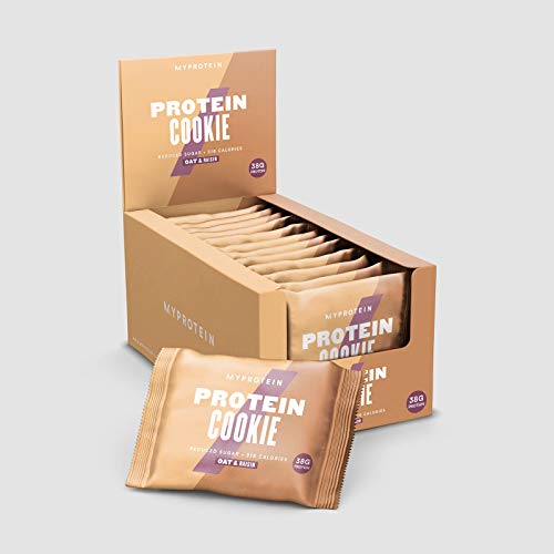 MyProtein Cookie Galletas de Proteínas, Sabor Oatmeal Raisin - 12 Unidades