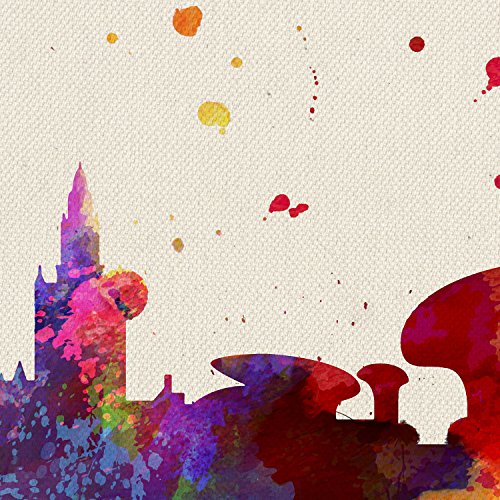 Nacnic Lámina Ciudad de Sevilla. Skyline Estilo Acuarela y explosión de Color. Poster tamaño A3 Impreso en Papel 250 Gramos y tintas Decoración del hogar. Diseño al Mejor Precio.