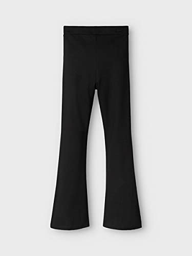 NAME IT NKFFRIKKALI Bootcut Pant Noos Pantaln, Negro, 128 para Niñas