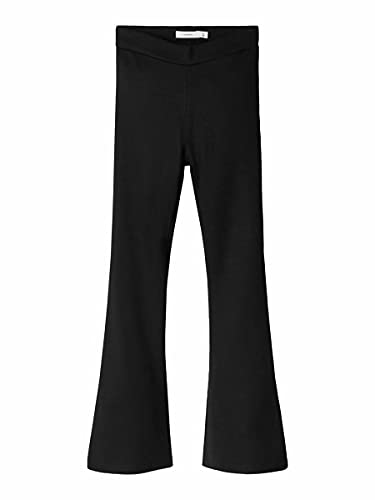 NAME IT NKFFRIKKALI Bootcut Pant Noos Pantaln, Negro, 128 para Niñas